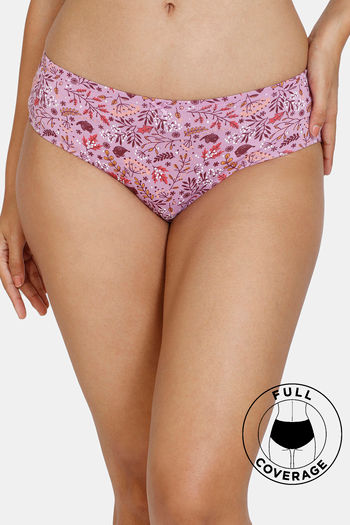Buy Zivame Robin's Song Low Rise Full Coverage Hipster Panty - Violet Tulip